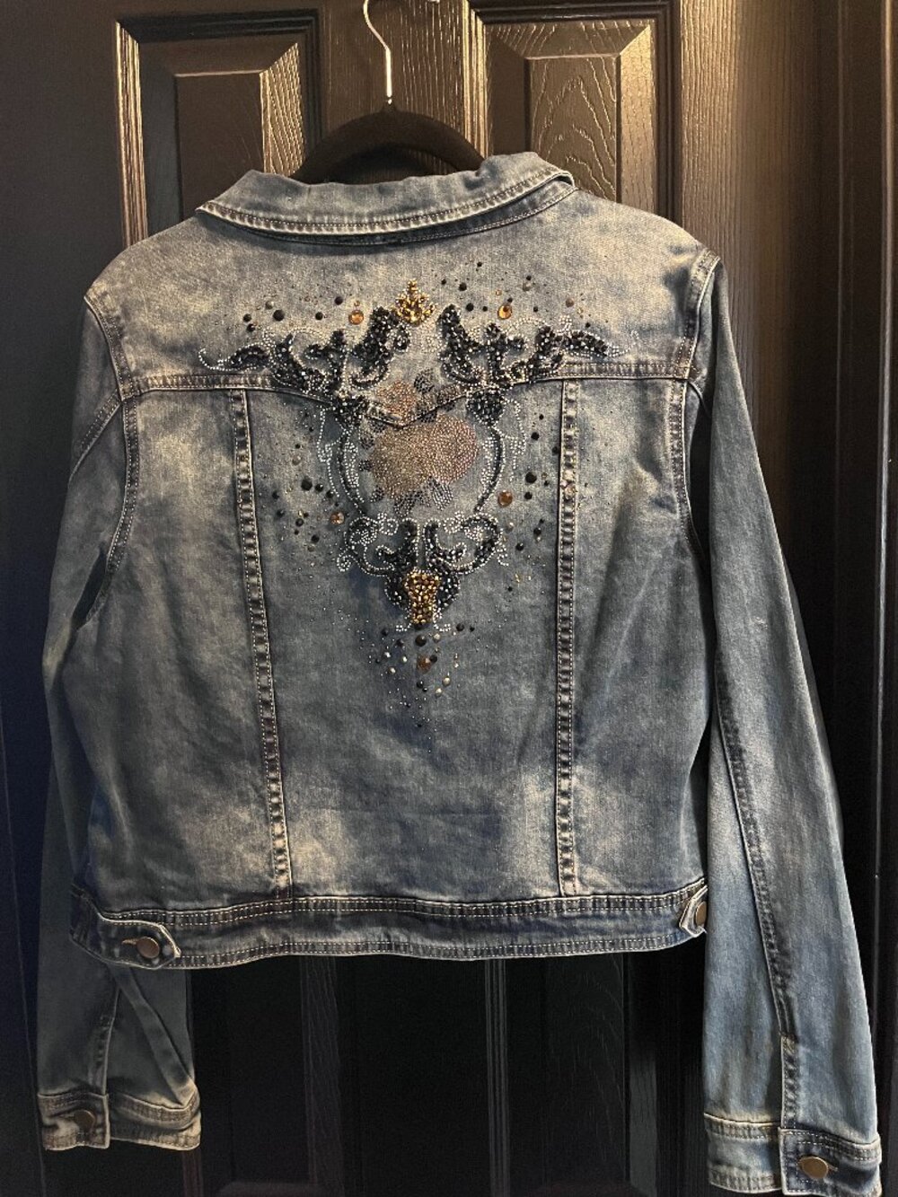 Denim Jacket with Rhinestone embellishment